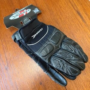 NEW Joe Rocket Atomic 2.0 Mens 2XL Black Leather Motorcycle Gloves Protective